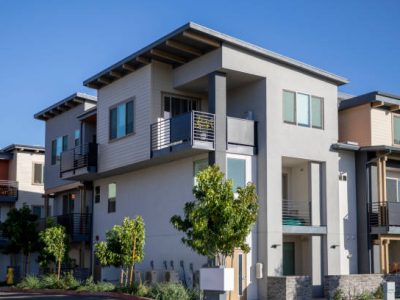 Newly constructed multi-family housing in a rapidly growing suburb recently approved by the county.